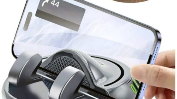 360 Derece Dönebilen Yapışkanlı ve Numaratörlü Araç Telefon Tutucu