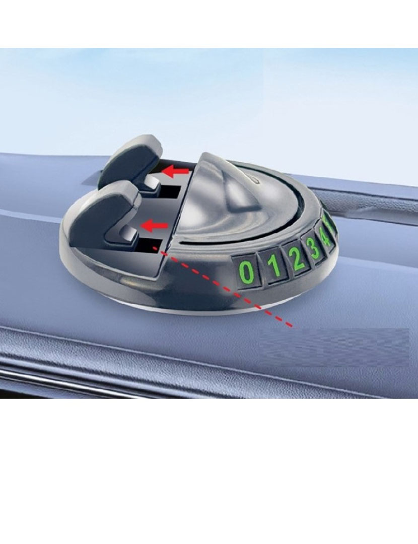 360 Derece Dönebilen Yapışkanlı ve Numaratörlü Araç Telefon Tutucu