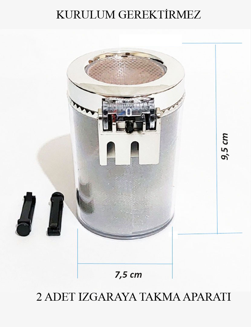 RGB 7 Renkli Led Işıklı Kapaklı Lüks Oto Küllük