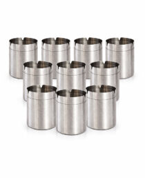 Paslanmaz Çelik Kapaklı Kokusuz Küllük  | Ev, İş Yeri ve Araç Küllüğü – 10 Adet